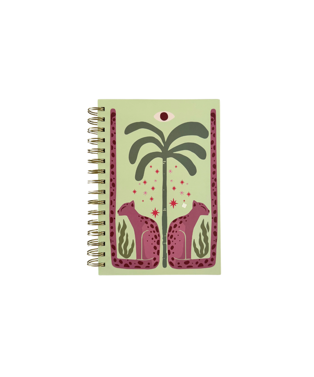 Cuaderno Mediano Cuadriculado - Leopardo
