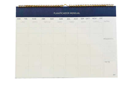Planificador Mensual - Azul