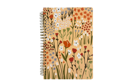 Cuaderno Mediano Cuadriculado - Flores