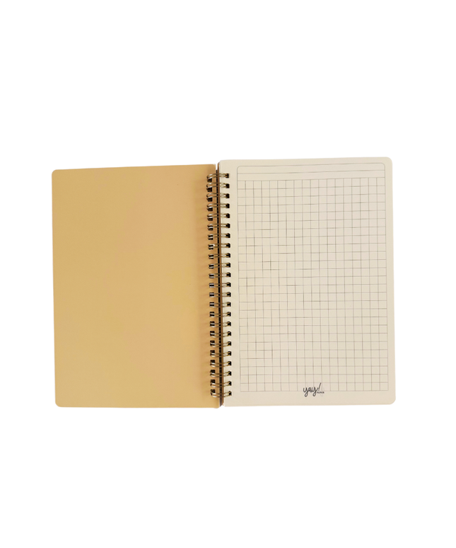 Cuaderno Mediano Cuadriculado - Flores