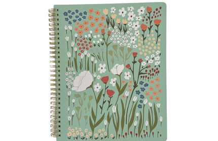 Cuaderno Grande Composición - Azul Floral