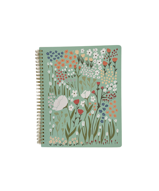 Cuaderno Grande Composición - Azul Floral