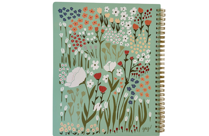 Cuaderno Grande Composición - Azul Floral