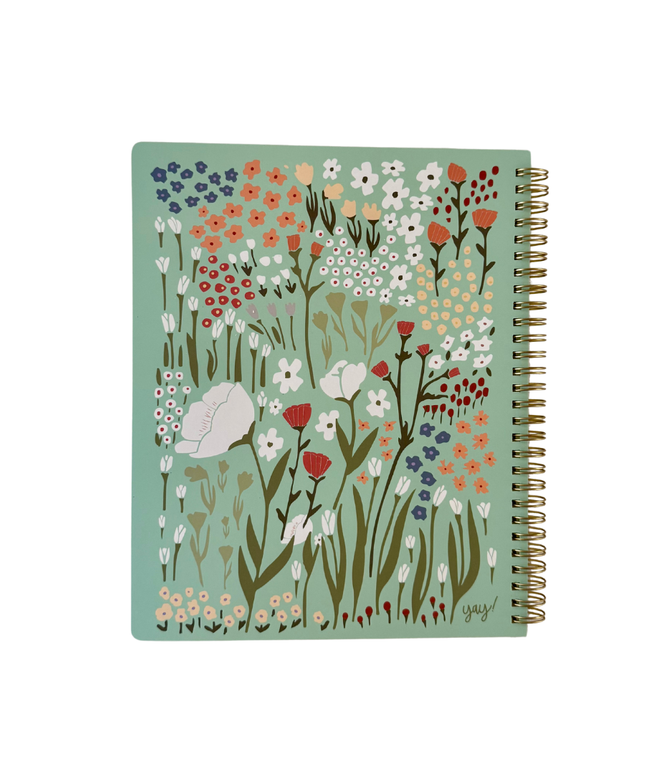 Cuaderno Grande Composición - Azul Floral