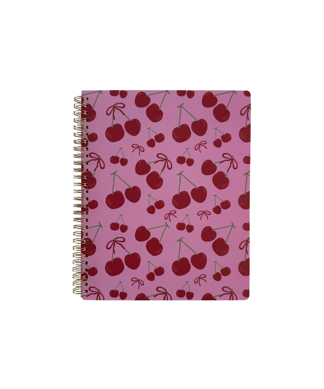 Cuaderno Grande Cuadriculado - Cerezas
