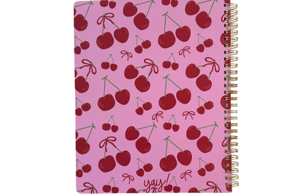 Cuaderno Grande Cuadriculado - Cerezas