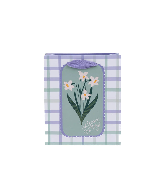 Bolsa Regalo Chica - Flores Blancas