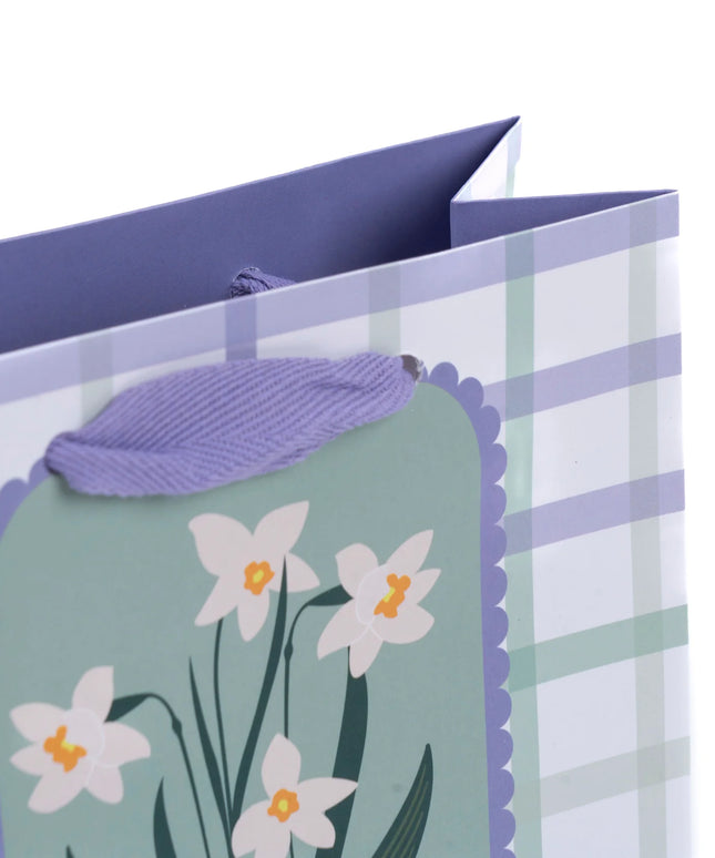 Bolsa Regalo Chica - Flores Blancas