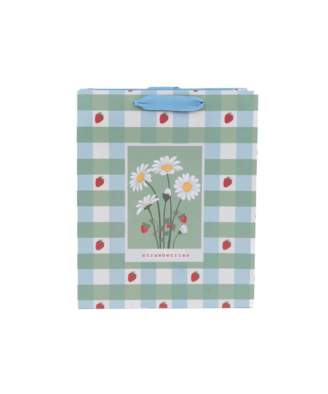 Bolsa Regalo Grande - Flores y Frutillas