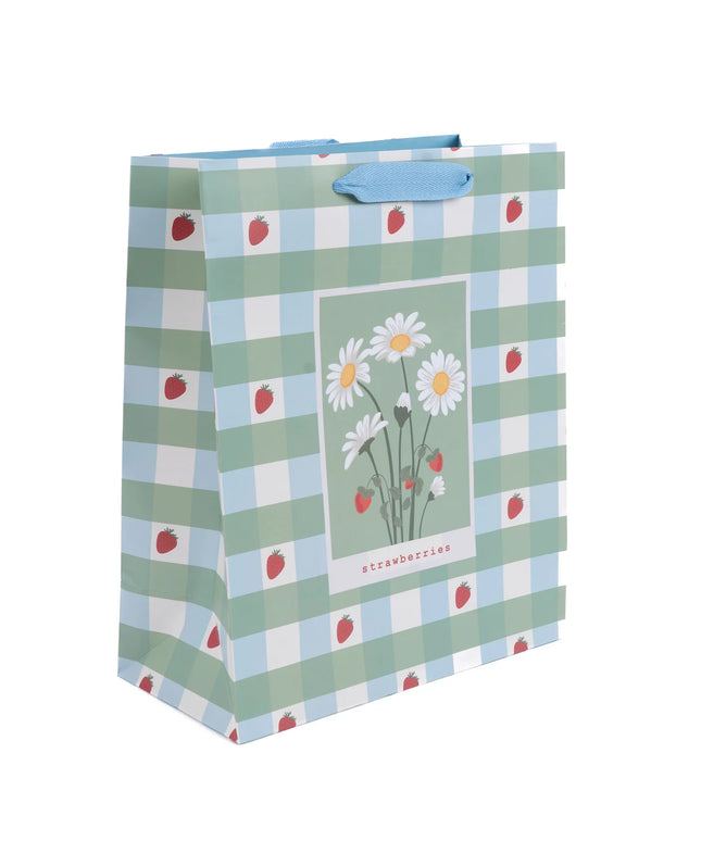 Bolsa Regalo Grande - Flores y Frutillas