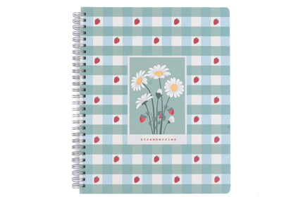Cuaderno Universitario TD Cuadriculado - Flores y Frutillas