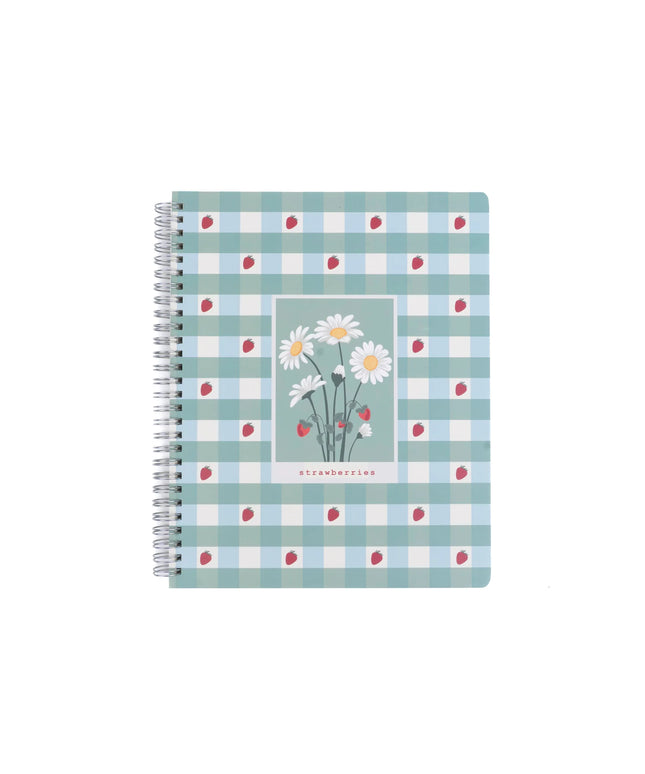 Cuaderno Universitario TD Cuadriculado - Flores y Frutillas