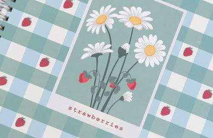 Cuaderno Universitario TD Cuadriculado - Flores y Frutillas