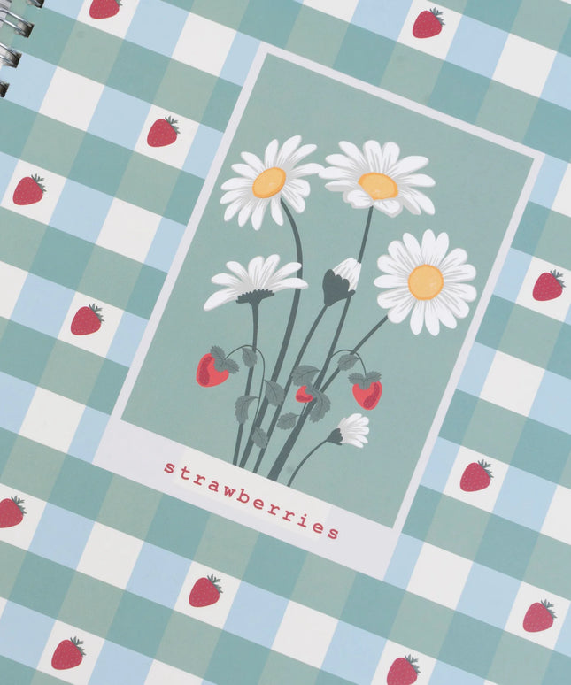 Cuaderno Universitario TD Cuadriculado - Flores y Frutillas