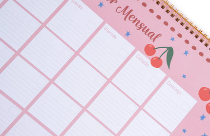 Planificador Mensual - Cerezas