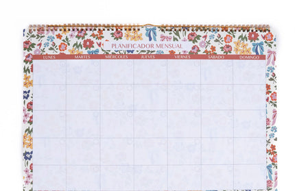 Planificador Mensual - Flores
