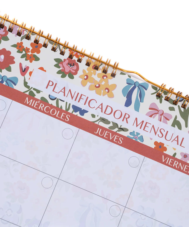 Planificador Mensual - Flores