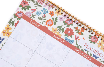 Planificador Mensual - Flores