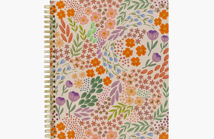 Cuaderno Universitario Cuadriculado TD - Floral