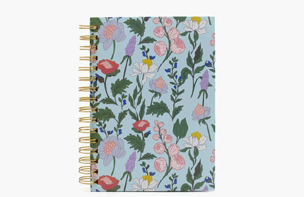 Cuaderno Mediano TD - Flores Celeste