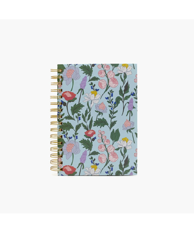 Cuaderno Mediano TD - Flores Celeste