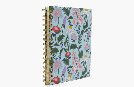 Cuaderno Mediano TD - Flores Celeste