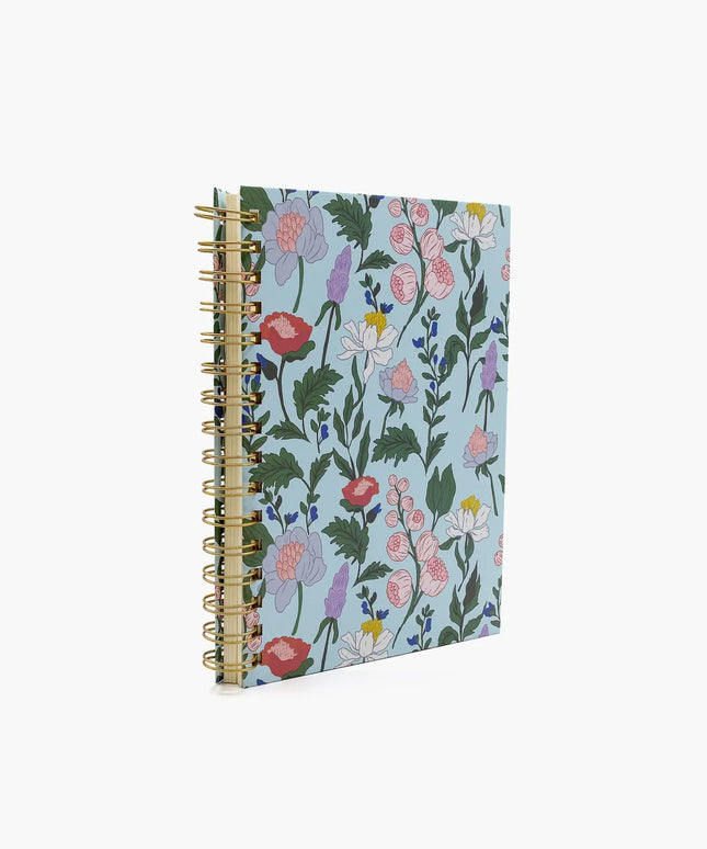 Cuaderno Mediano TD - Flores Celeste
