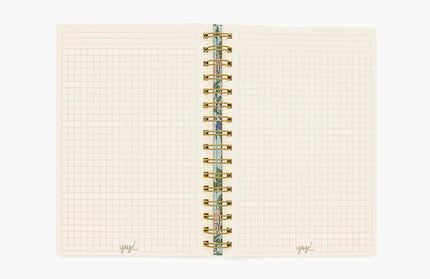 Cuaderno Mediano TD - Flores Celeste