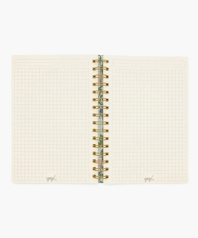 Cuaderno Mediano TD - Flores Celeste