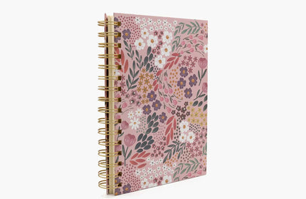 Cuaderno Mediano lineasTD - Flores Rosa