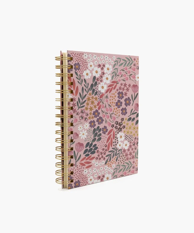 Cuaderno Mediano lineasTD - Flores Rosa
