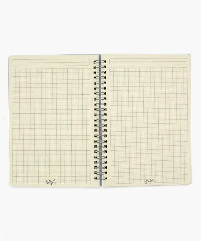 Cuaderno Mediano Cuadriculado - Perro Floral