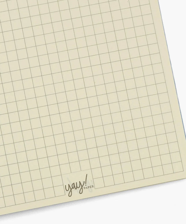 Cuaderno Mediano Cuadriculado - Perro Floral