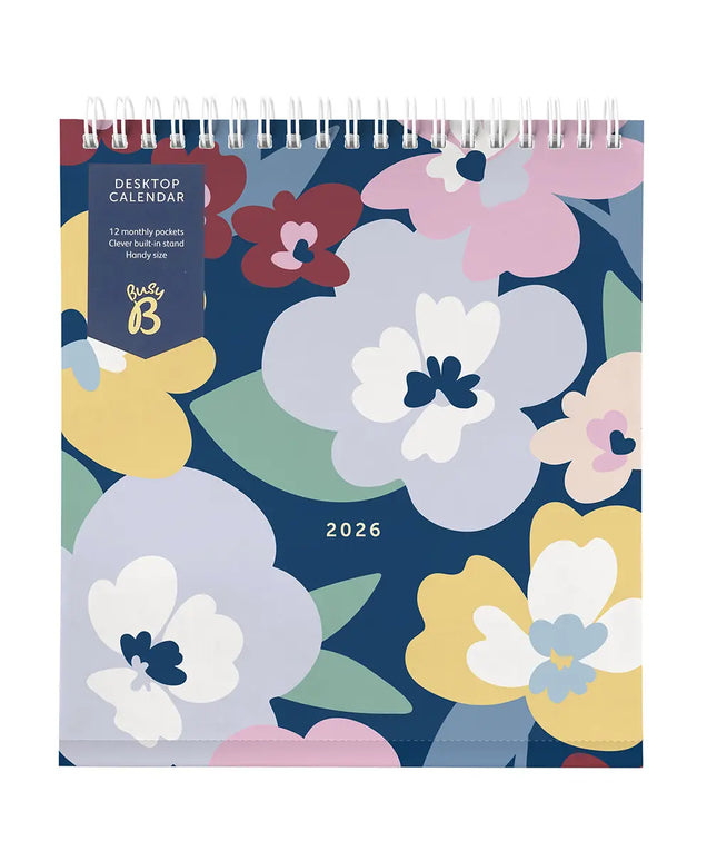 Calendario 2026 Escritorio 12M - Floral