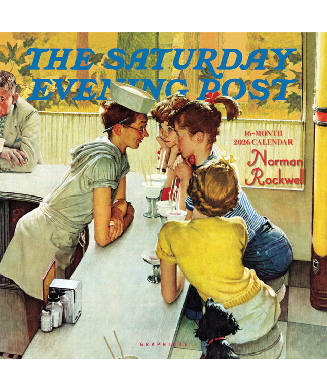 Calendario 2026 Pared 12M - Saturday Evening Post