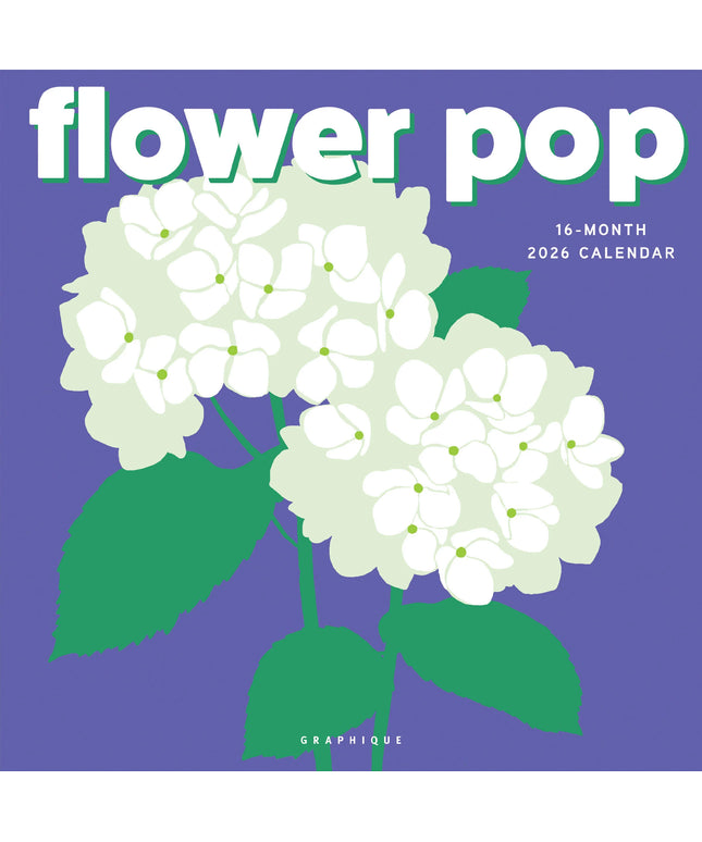 Calendario 2026 Pared 12M - Flower Pop