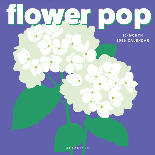 Calendario 2026 Pared 12M - Flower Pop