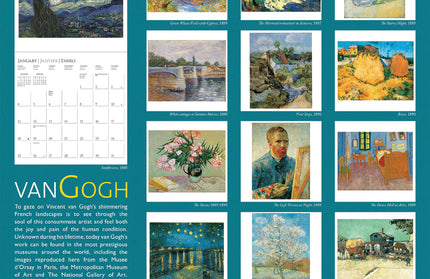 Calendario 2026 Pared 12M - Van Gogh