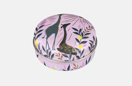 Caja Metalica Mini Redonda Sara Miller - Animales