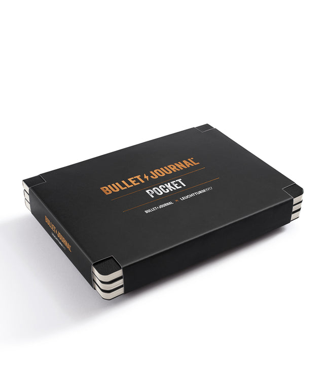 Set 3 Libretas de Bolsillo Bullet Journal - Negro