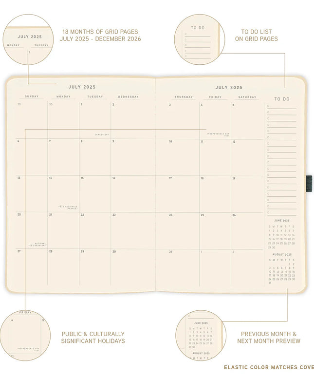 Agenda 2026 18M Semanal A5 - Cherries