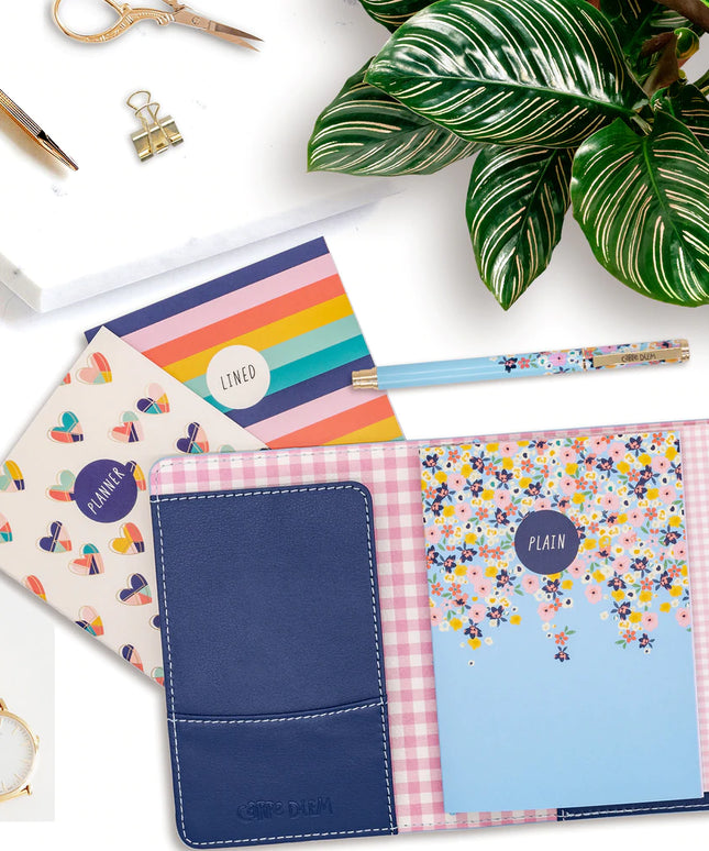 Libreta con Porta Pasaporte - Ditsy Floral