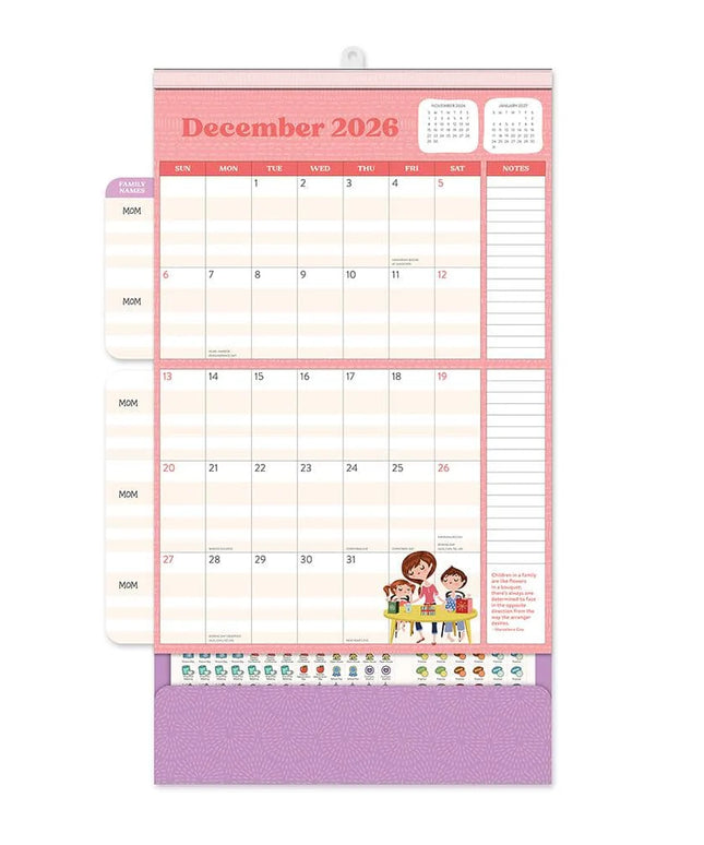 Calendario 2026 Pared 17M - Mom
