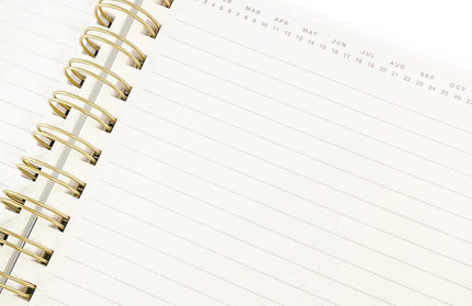 Cuaderno Espiral Tapa Dura Rayas Blancas y Negras