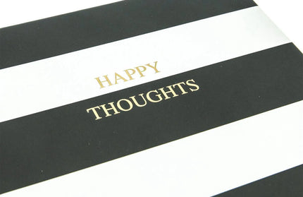 Cuaderno Espiral Tapa Dura Rayas Blancas y Negras