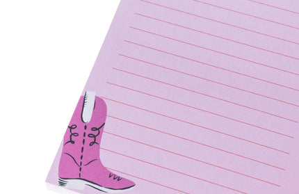 Block Lista Magnético - Howdy Cowboy Boots