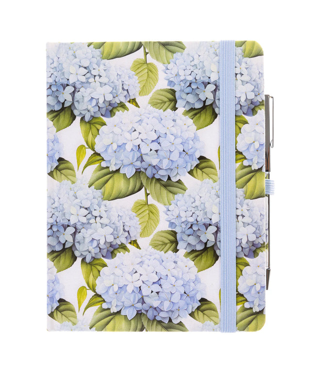 Libreta Composición con Boligrafo - Hortensias