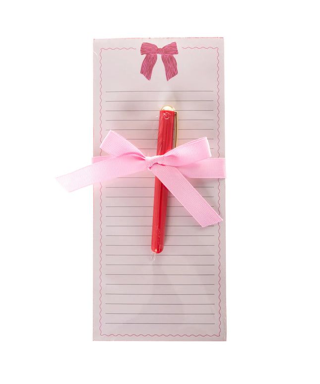 Block de Notas con Lapicero - Bow