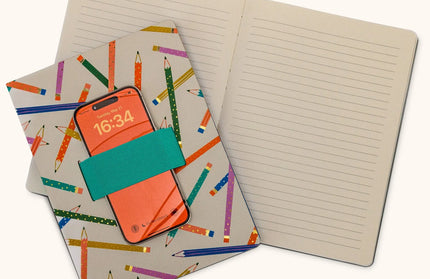 Libreta Mediana con Elástico para Celular - Make Your Mark