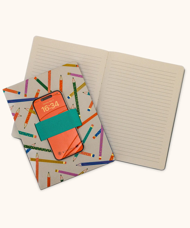 Libreta Mediana con Elástico para Celular - Make Your Mark
